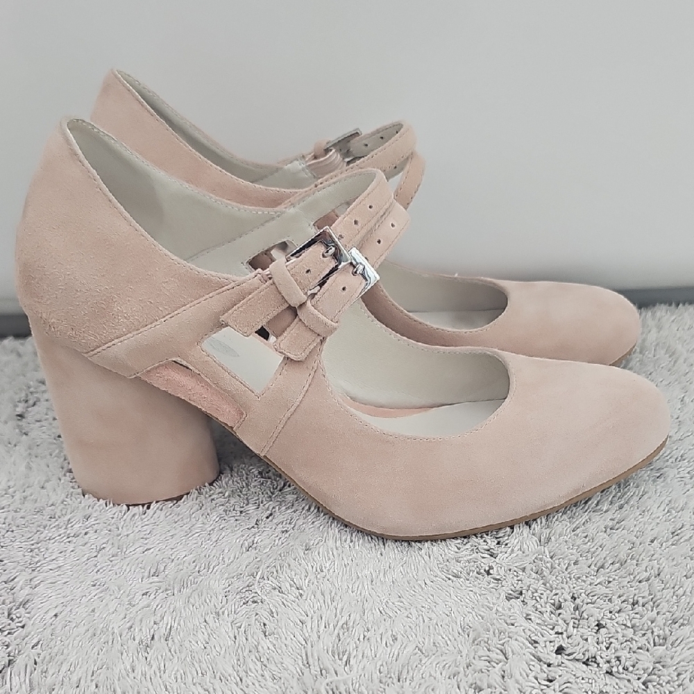 Jeffrey Campbell - Free People Elise Mary Jane Pumps in Blush - Picture 5 of 7